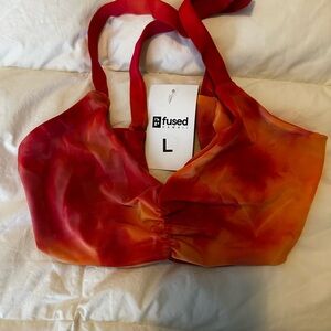 NWT Fused Hawaii Kohanaiki Bikini Top Volcano